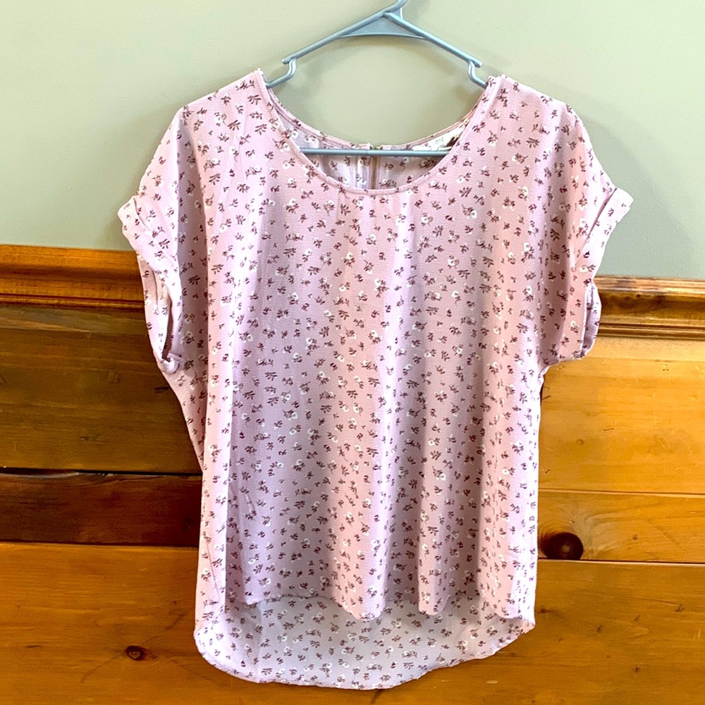 Light purple thin dressy blouse